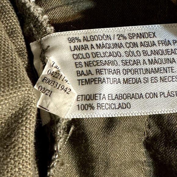 Goodfellow Men's Olive Green Cargo Pants Tie Elastic Waist XS - Picture 11 of 12